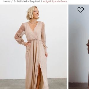 Abigail Sparkle Gown-only worn once for pictures. Like new condition. Asking $70